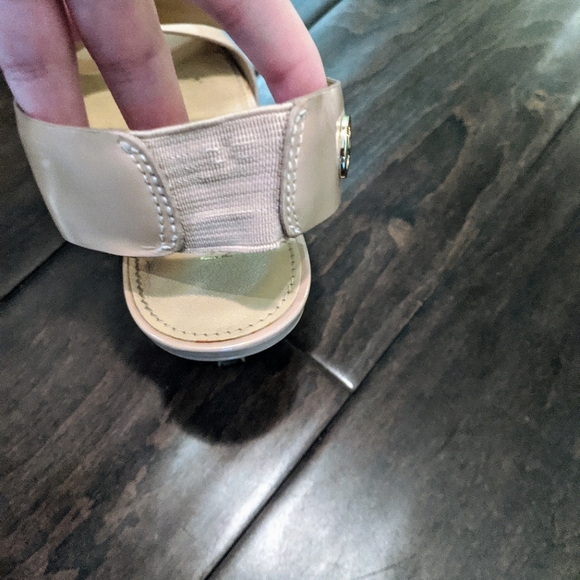 Michael Kors Nude Patent Leather Rochelle Sandals - Picture 9 of 9